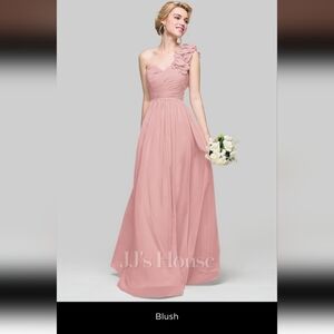 JJ HOUSE  one shoulder bridesmaid  dress